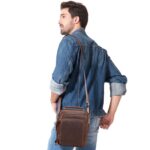 HUMERPAUL MH573 Men Shoulder Bag Leather Messengers Bag - Image 6