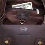 HUMERPAUL Men Shoulder Bag Retro Leather Crossbody Bag - Image 4