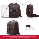 HUMERPAUL Men Shoulder Bag Retro Leather Crossbody Bag - Image 6