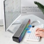 RGB Colorful Lighting Effect Desktop Long Bluetooth Speaker - Image 4