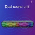 RGB Colorful Lighting Effect Desktop Long Bluetooth Speaker - Image 5
