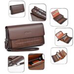 WEIXIER W129 Men Magnetic Buckle Anti-Theft Clutch Bag - Image 4
