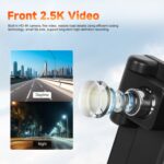 8-Inch HD Wireless CarPlay Screen DVR With Dash Cam/1080p Front Rear Camera/Bluetooth/AirPlay - Image 5