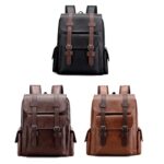 OUMANTU 975 PU Leather Large-capacity Travel Laptop Backpack - Image 2