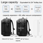 Vacuum Compression Expandable Men Double Shoulder Bag - Image 6