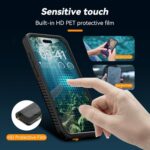 For iPhone 16 Pro TELESIN IP68 Waterproof Case Submersible Touchscreen Phone Cover - Image 7