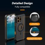 For iPhone 16 Pro TELESIN IP68 Waterproof Case Submersible Touchscreen Phone Cover - Image 8