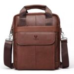HUMERPAUL HUMH544 Business Commuter Leather Men Shoulder Bag