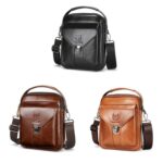 BULL CAPTAIN 8-inch Men Genuine Leather Crossbody Bag - Image 2