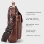 BULL CAPTAIN 8-inch Men Genuine Leather Crossbody Bag - Image 3