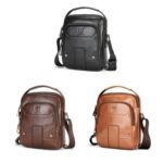 BULL CAPTAIN Vintage Men Genuine Leather Tablet Shoulder Bag - Image 2