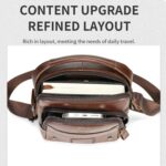 BULL CAPTAIN Vintage Men Genuine Leather Tablet Shoulder Bag - Image 4