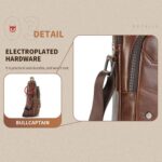 BULL CAPTAIN Vintage Men Genuine Leather Tablet Shoulder Bag - Image 7