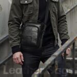 BULL CAPTAIN Vintage Men Genuine Leather Tablet Shoulder Bag - Image 8