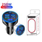 5 in 1 Digital Display Car Charger with Voltmeter - Image 2