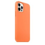 For iPhone 12 / 12 Pro Magnetic Liquid Silicone Full Coverage Shockproof Magsafe Case with Magsafe Charging Magnet(Orange) - Image 3