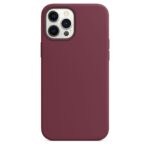 For iPhone 12 / 12 Pro Magnetic Liquid Silicone Full Coverage Shockproof Magsafe Case with Magsafe Charging Magnet(Wine Red) - Image 2