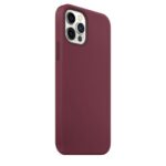 For iPhone 12 / 12 Pro Magnetic Liquid Silicone Full Coverage Shockproof Magsafe Case with Magsafe Charging Magnet(Wine Red) - Image 4