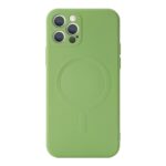 For iPhone 12 Pro Liquid Silicone Full Coverage Shockproof Magsafe Case(Green) - Image 2