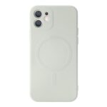 For iPhone 12 Pro Liquid Silicone Full Coverage Shockproof Magsafe Case(White) - Image 2