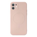 For iPhone 12 Pro Liquid Silicone Full Coverage Shockproof Magsafe Case(Flesh Color) - Image 2