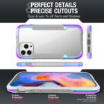 For iPhone 12 iPAKY Thunder Series Aluminum alloy Shockproof Protective Case(Rainbow) - Image 8