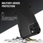 For iPhone 12 mini iPAKY Thunder Series Aluminum alloy Shockproof Protective Case (Black) - Image 3