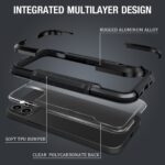 For iPhone 12 mini iPAKY Thunder Series Aluminum alloy Shockproof Protective Case (Black) - Image 4