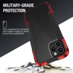 For iPhone 12 mini iPAKY Thunder Series Aluminum alloy Shockproof Protective Case (Red) - Image 3