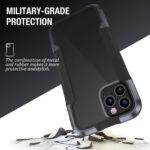 For iPhone 12 mini iPAKY Thunder Series Aluminum alloy Shockproof Protective Case (Grey Black) - Image 3