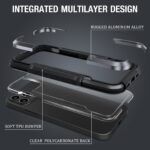 For iPhone 12 mini iPAKY Thunder Series Aluminum alloy Shockproof Protective Case (Grey Black) - Image 4