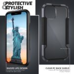For iPhone 12 mini iPAKY Thunder Series Aluminum alloy Shockproof Protective Case (Grey Black) - Image 7