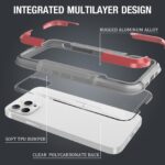 For iPhone 12 mini iPAKY Thunder Series Aluminum alloy Shockproof Protective Case (Rose gold) - Image 4