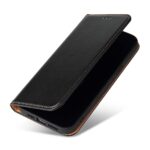 For iPhone 13 Pro Fierre Shann PU Leather Texture Horizontal Flip Leather Case with Holder & Card Slots & Wallet (Black) - Image 2