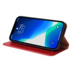 For iPhone 13 Pro Fierre Shann PU Leather Texture Horizontal Flip Leather Case with Holder & Card Slots & Wallet (Red) - Image 4