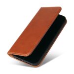 For iPhone 13 Pro Fierre Shann PU Leather Texture Horizontal Flip Leather Case with Holder & Card Slots & Wallet (Brown) - Image 2