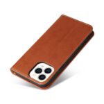 For iPhone 13 Pro Fierre Shann PU Leather Texture Horizontal Flip Leather Case with Holder & Card Slots & Wallet (Brown) - Image 6