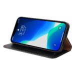 For iPhone 13 Pro Max Fierre Shann PU Leather Texture Horizontal Flip Leather Case with Holder & Card Slots & Wallet (Black) - Image 4