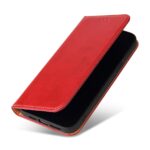 For iPhone 13 Pro Max Fierre Shann PU Leather Texture Horizontal Flip Leather Case with Holder & Card Slots & Wallet (Red) - Image 2