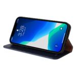 For iPhone 13 Pro Max Fierre Shann PU Leather Texture Horizontal Flip Leather Case with Holder & Card Slots & Wallet (Blue) - Image 4