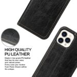 For iPhone 13 Pro Fierre Shann Retro Tree Bark Texture PU Magnetic Horizontal Flip Leather Case with Holder & Card Slots & Wallet (Black) - Image 6