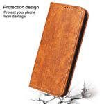 For iPhone 13 Pro Fierre Shann Retro Tree Bark Texture PU Magnetic Horizontal Flip Leather Case with Holder & Card Slots & Wallet (Brown) - Image 7