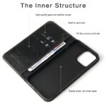 For iPhone 13 Pro Fierre Shann Retro Tree Bark Texture PU Magnetic Horizontal Flip Leather Case with Holder & Card Slots & Wallet (Green) - Image 5