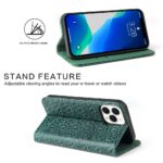 For iPhone 13 Pro Fierre Shann Crocodile Texture Magnetic Horizontal Flip Genuine Leather Case with Holder & Card Slot (Green) - Image 3