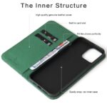 For iPhone 13 Pro Fierre Shann Crocodile Texture Magnetic Horizontal Flip Genuine Leather Case with Holder & Card Slot (Green) - Image 5