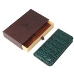 For iPhone 13 Pro Fierre Shann Crocodile Texture Magnetic Horizontal Flip Genuine Leather Case with Holder & Card Slot (Green) - Image 8