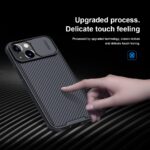 For iPhone 13 NILLKIN Black Mirror Pro Series Camshield Full Coverage Dust-proof Scratch Resistant Phone Case(Blue) - Image 4