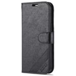 For iPhone 13 AZNS Sheepskin Texture Horizontal Flip Leather Case with Holder & Card Slots & Wallet(Black) - Image 2