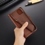 For iPhone 13 AZNS Sheepskin Texture Horizontal Flip Leather Case with Holder & Card Slots & Wallet(Brown) - Image 6