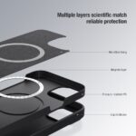 For iPhone 13 NILLKIN CamShield MagSafe Magnetic Liquid Silicone + PC Full Coverage Case(Black) - Image 9